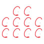 10 PCS Plastic Cow Nose Ring Large Cattle Breeding Nose Ring Livestock Nose Traction Rings