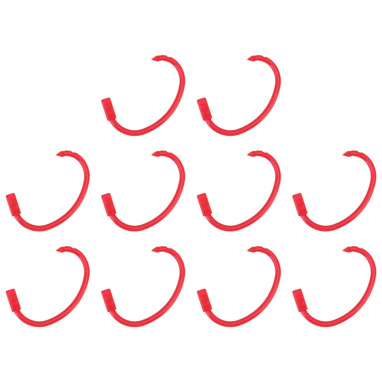 10 PCS Plastic Cow Nose Ring Large Cattle Breeding Nose Ring Livestock Nose Traction Rings