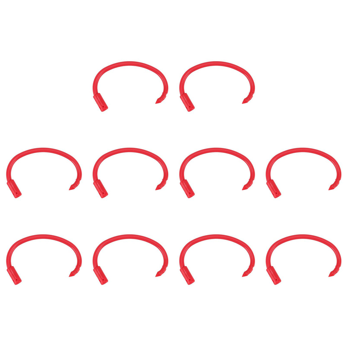 10 PCS Plastic Cow Nose Ring Large Cattle Breeding Nose Ring Livestock Nose Traction Rings