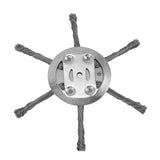 Steel Wire Grass Trimmer Head 6 Head Lawn Mower Trimmer Head Lawnmover Accessory 150mm 6 Blade Inner Hole 5.5mm