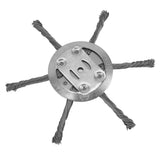 Steel Wire Grass Trimmer Head 6 Head Lawn Mower Trimmer Head Lawnmover Accessory 150mm 6 Blade Inner Hole 5.5mm - Side View