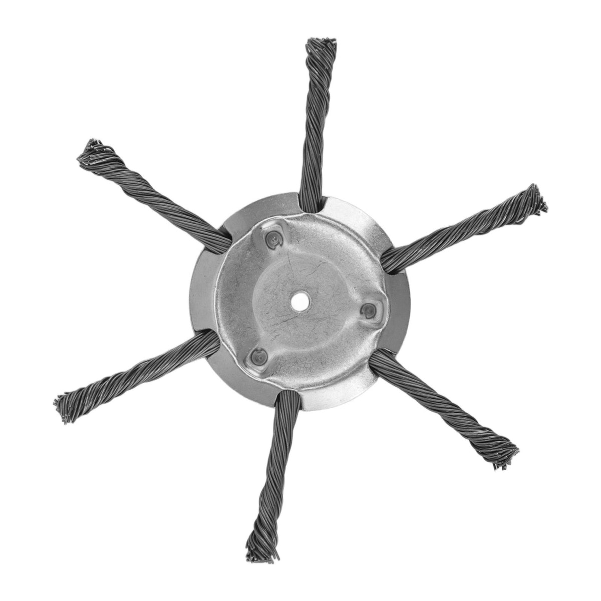 Steel Wire Grass Trimmer Head 6 Head Lawn Mower Trimmer Head Lawnmover Accessory 150mm 6 Blade Inner Hole 5.5mm