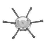 Steel Wire Grass Trimmer Head 6 Head Lawn Mower Trimmer Head Lawnmover Accessory 150mm 6 Blade Inner Hole 5.5mm