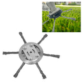 Steel Wire Grass Trimmer Head 6 Head Lawn Mower Trimmer Head Lawnmover Accessory 150mm 6 Blade Inner Hole 5.5mm