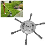 Steel Wire Grass Trimmer Head 6 Head Lawn Mower Trimmer Head Lawnmover Accessory 150mm 6 Blade Inner Hole 5.5mm - Extra Image