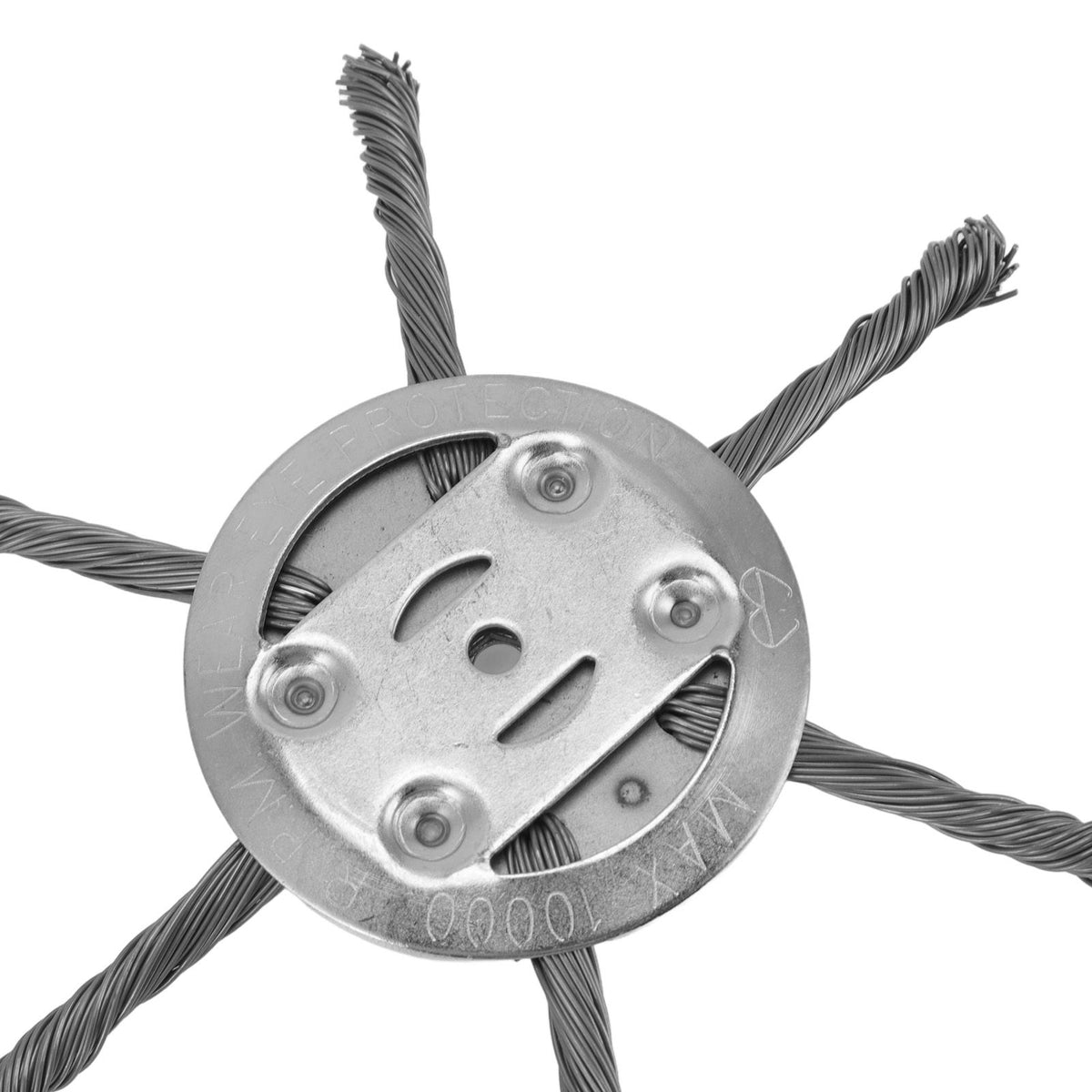 Steel Wire Grass Trimmer Head 6 Head Lawn Mower Trimmer Head Lawnmover Accessory 150mm 6 Blade Inner Hole 5.5mm