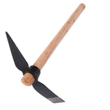 Garden Hoe Pick Garden Pick Mattock Multipurpose Hand Tool Digging Weeding Seeding Turning Soil Mining Tools - Top-Down View