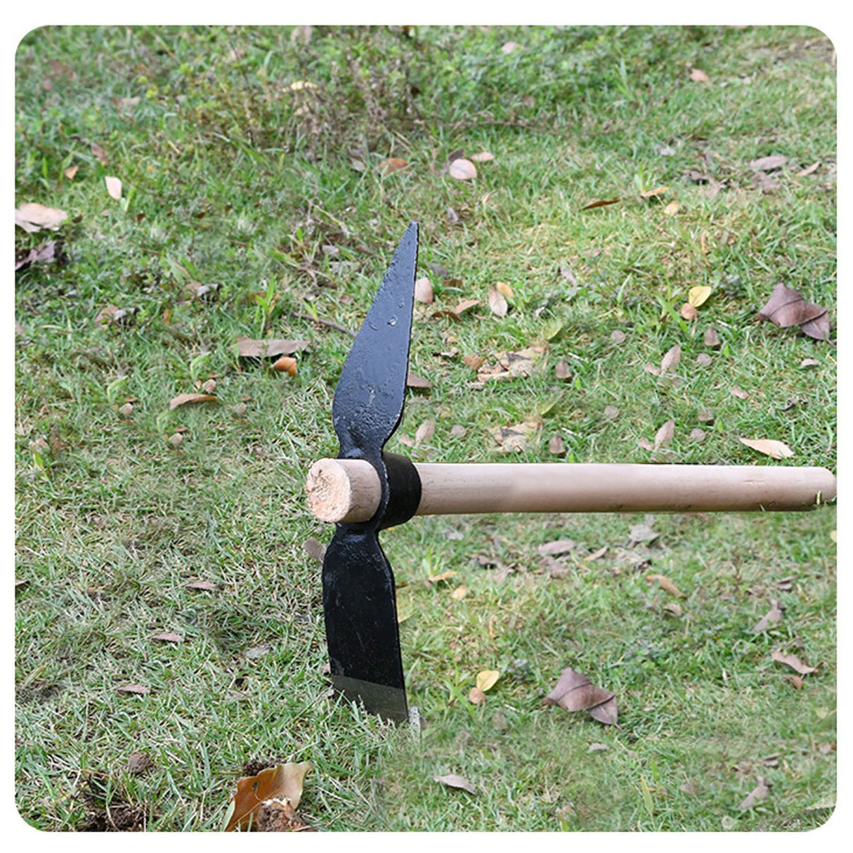 Garden Hoe Pick Garden Pick Mattock Multipurpose Hand Tool Digging Weeding Seeding Turning Soil Mining Tools