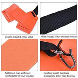 Trimmer Double Shoulder Harness Strap Brush Cutter Shoulder Strap Padded Garden Mower Nyon Belt for FS120 FS55 FS220 Orange