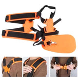 Trimmer Double Shoulder Harness Strap Brush Cutter Shoulder Strap Padded Garden Mower Nyon Belt for FS120 FS55 FS220 Orange