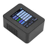 Indoor Air Quality Monitor for TUYA WiFi Smart PM2.5 Formaldehyde Testing 7 in 1 Calendar Time Function Air Quality Detector Black WIFI Version VOC - Front View