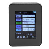 Indoor Air Quality Monitor for TUYA WiFi Smart PM2.5 Formaldehyde Testing 7 in 1 Calendar Time Function Air Quality Detector Black WIFI Version VOC - Extra Image