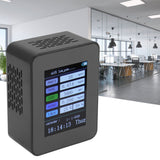 Indoor Air Quality Monitor for TUYA WiFi Smart PM2.5 Formaldehyde Testing 7 in 1 Calendar Time Function Air Quality Detector Black WIFI Version VOC - Extra Image