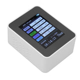 Indoor Air Quality Monitor for TUYA WiFi Smart PM2.5 Formaldehyde Testing 7 in 1 Calendar Time Function Air Quality Detector White WIFI Version VOC - Side View