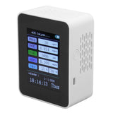 Indoor Air Quality Monitor for TUYA WiFi Smart PM2.5 Formaldehyde Testing 7 in 1 Calendar Time Function Air Quality Detector White WIFI Version VOC - Extra Image