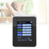Indoor Air Quality Monitor for TUYA WiFi Smart PM2.5 Formaldehyde Testing 7 in 1 Calendar Time Function Air Quality Detector White WIFI Version VOC - Extra Image