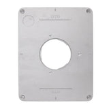 4‑17/32in Aluminium Router Table Insert Plate For 625 624 for Bosch 1611 1615 for FEINRT 1800 for Woodworking - Rear View