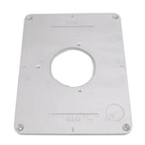 4‑17/32in Aluminium Router Table Insert Plate For 625 624 for Bosch 1611 1615 for FEINRT 1800 for Woodworking - Close-Up Angle
