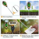 4 In 1 Soil Meter Temperature Sunlight Moisture PH Soil Tester for Family Orchard Agriculture Rice Vegetable Cultivation