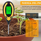 4 In 1 Soil Meter Temperature Sunlight Moisture PH Soil Tester for Family Orchard Agriculture Rice Vegetable Cultivation - Extra Image