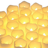 24PCS Electric LED Candles Plastic Electronic Components Tea Light Set For Wedding Confession Decoration Flameless