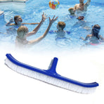 18in Pool Brushes for Cleaning Pool Wall Tile Nylon Bristle Pool Brush Head Curved Ends