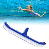 18in Pool Brushes for Cleaning Pool Wall Tile Nylon Bristle Pool Brush Head Curved Ends