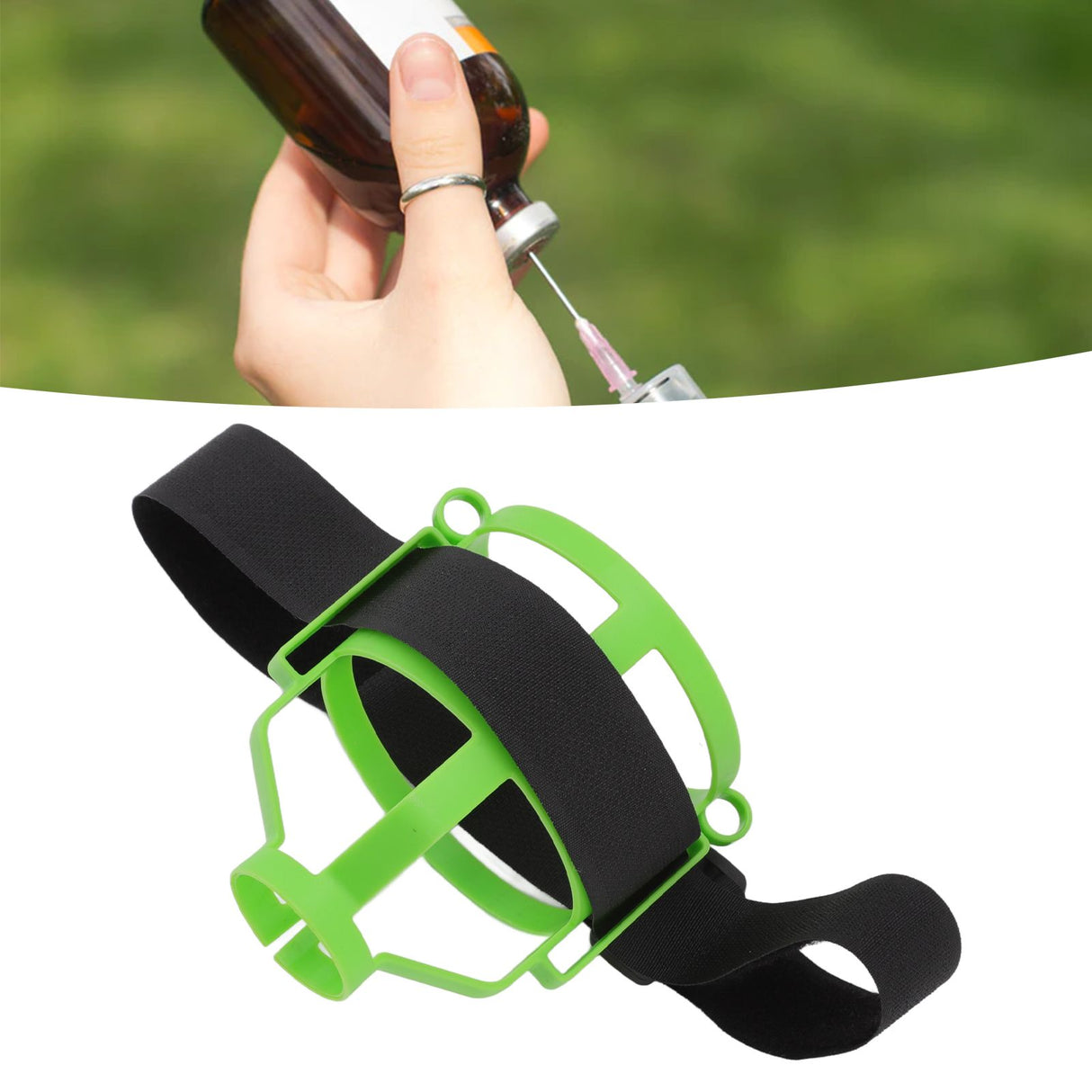 4 Pcs Animal Medicine Bottle Plastic Net Case for Veterinarian Animal Injection Animal Treatment