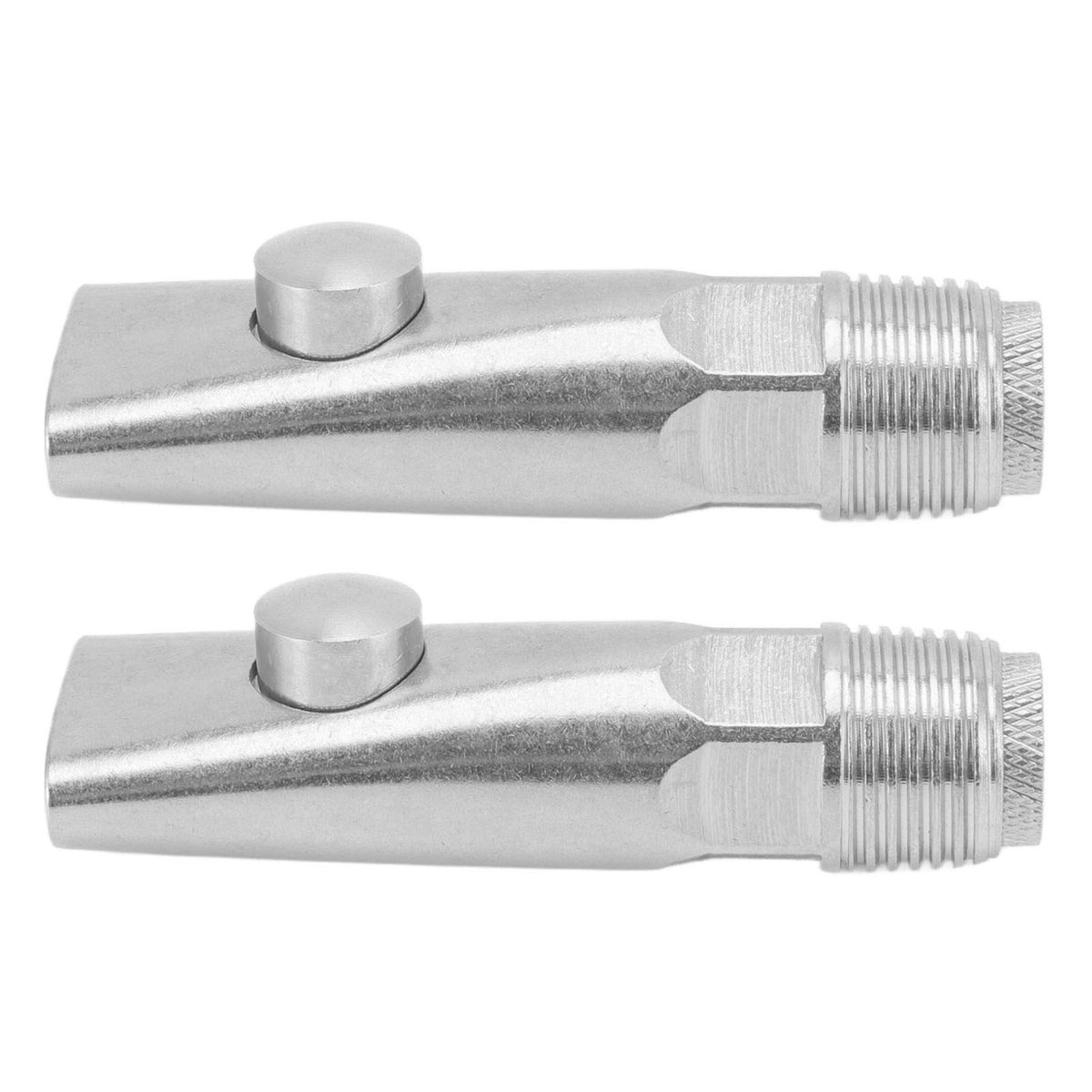 2pcs Pig Water Nipple Even Water Volume Stainless Steel G1/2 External Thread Pig Drinker for Sows Piglets Without Filter