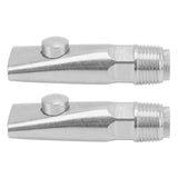 2pcs Pig Water Nipple Even Water Volume Stainless Steel G1/2 External Thread Pig Drinker for Sows Piglets Without Filter