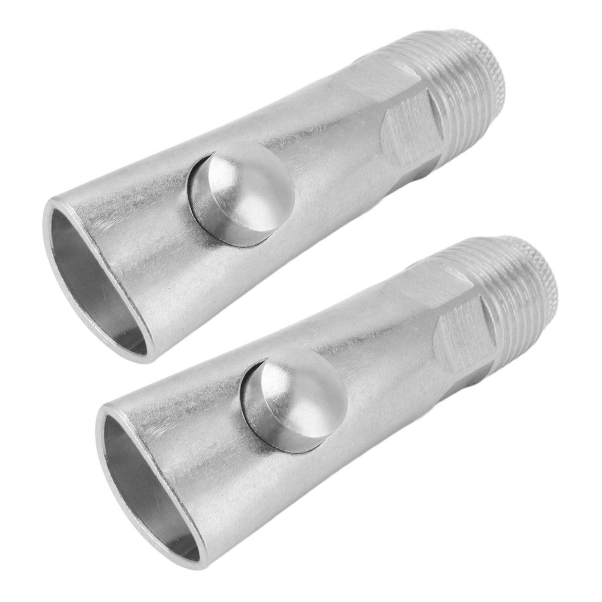 2pcs Pig Water Nipple Even Water Volume Stainless Steel G1/2 External Thread Pig Drinker for Sows Piglets Without Filter