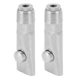 2pcs Pig Water Nipple Even Water Volume Stainless Steel G1/2 External Thread Pig Drinker for Sows Piglets Without Filter