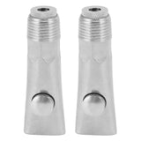 2pcs Pig Water Nipple Even Water Volume Stainless Steel G1/2 External Thread Pig Drinker for Sows Piglets Without Filter - Close-Up Angle