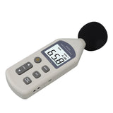 Decibel Meter High Accuracy LCD Screen 30 to 130dBA 5V USB Noise Detector with Backlight for Hospitals Shopping Malls - Front View