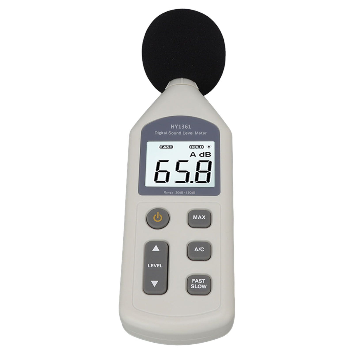 Decibel Meter High Accuracy LCD Screen 30 to 130dBA 5V USB Noise Detector with Backlight for Hospitals Shopping Malls