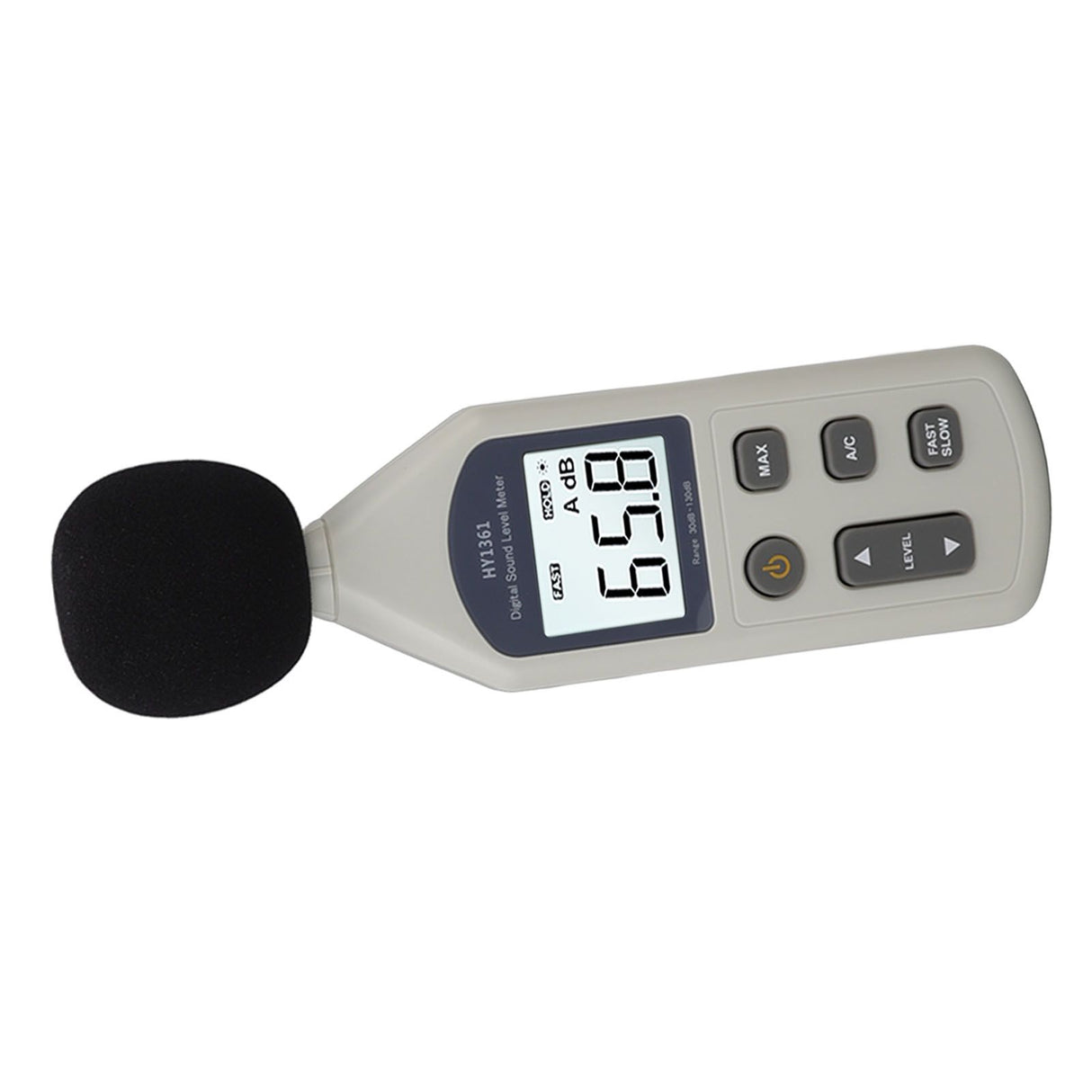 Decibel Meter High Accuracy LCD Screen 30 to 130dBA 5V USB Noise Detector with Backlight for Hospitals Shopping Malls
