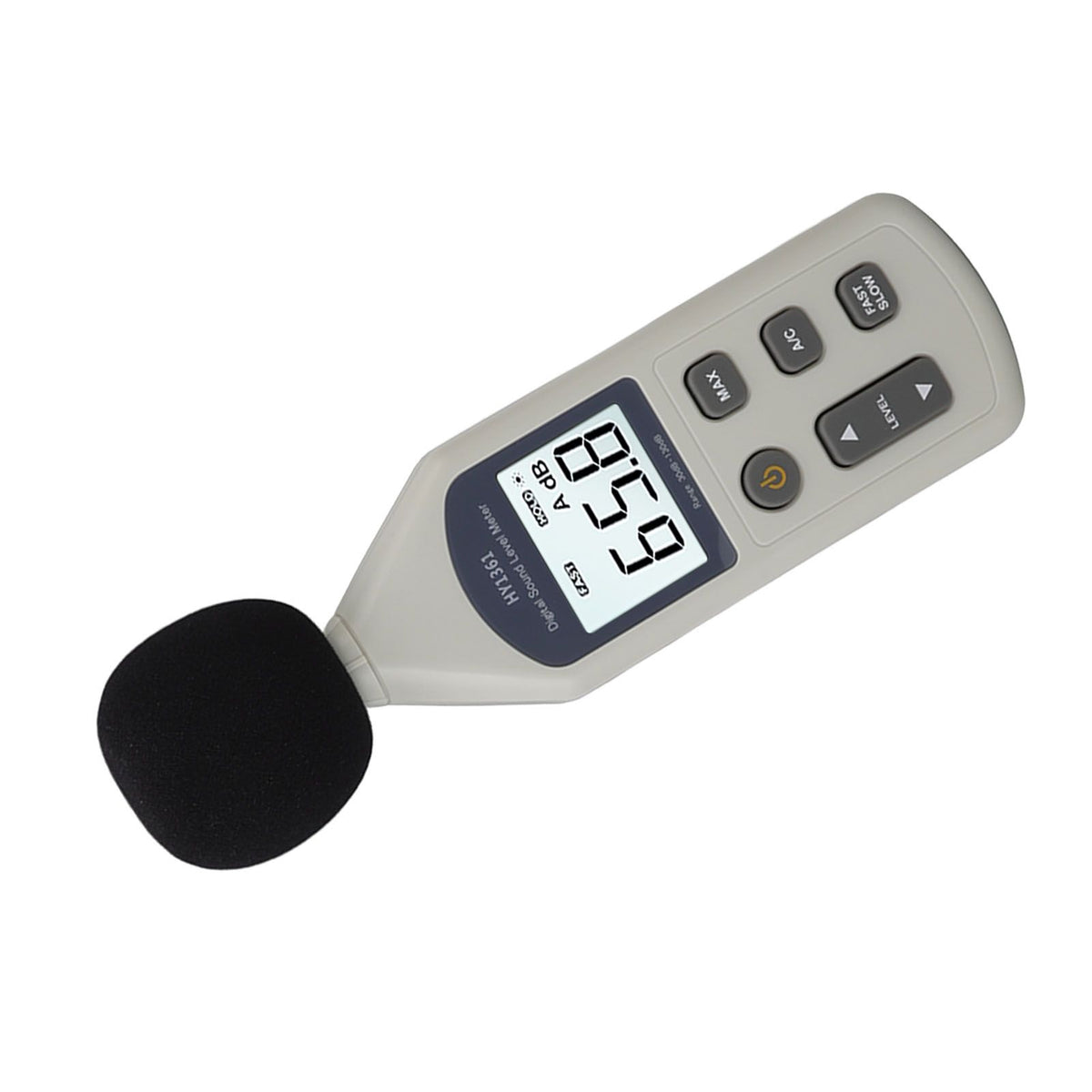 Decibel Meter High Accuracy LCD Screen 30 to 130dBA 5V USB Noise Detector with Backlight for Hospitals Shopping Malls