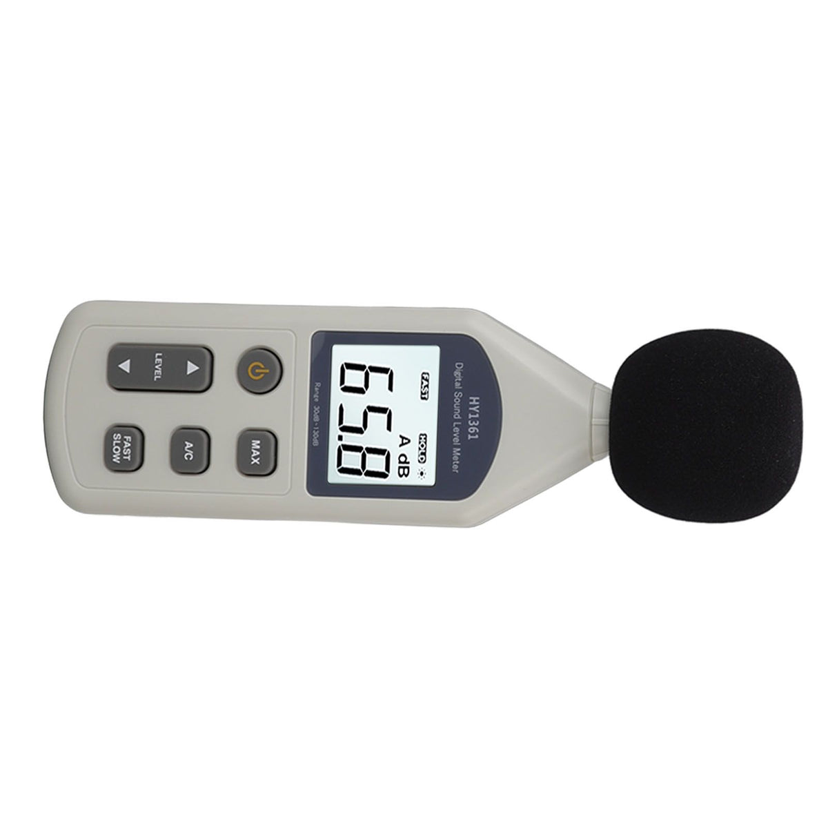Decibel Meter High Accuracy LCD Screen 30 to 130dBA 5V USB Noise Detector with Backlight for Hospitals Shopping Malls