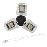 LED Grow Light 297 LEDs Folding Three Leaves Indoor Plant Grow Light for Greenhouse Succulent 100‑277V - Front View