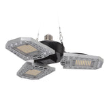 LED Grow Light 297 LEDs Folding Three Leaves Indoor Plant Grow Light for Greenhouse Succulent 100‑277V - Top-Down View