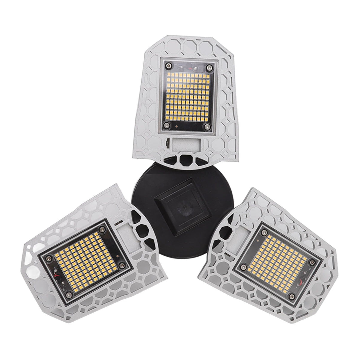 LED Grow Light 297 LEDs Folding Three Leaves Indoor Plant Grow Light for Greenhouse Succulent 100‑277V