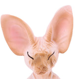 Cat Meditate Statue Vivid Details Cat Meditate Collectible Figurines for Homes Office Yoga Room Ornaments Gifts Pink