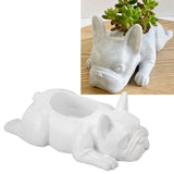 Resin Succulent Planter Pots Dog Flowerpot Office Desktop Ornament For Decorating Your Table