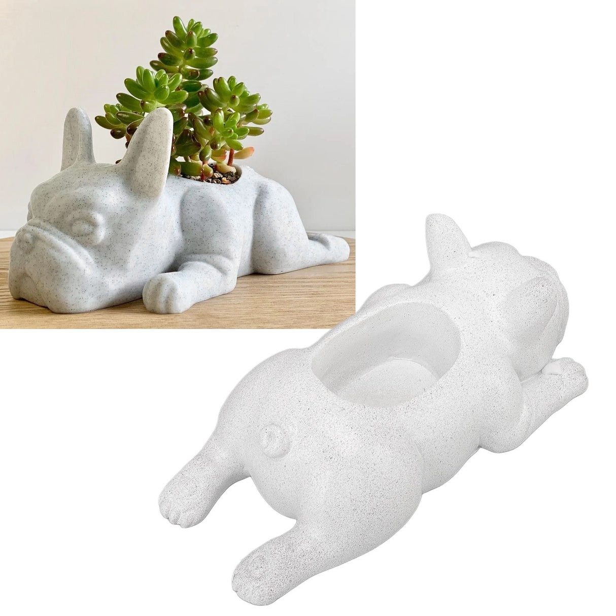 Resin Succulent Planter Pots Dog Flowerpot Office Desktop Ornament For Decorating Your Table