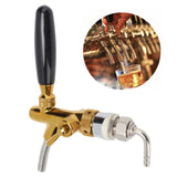 Adjustable Draft Beer Faucet Food Grade Golden Stainless Steel Beer Keg Tap for Bar Hotel - Extra Image