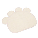 Sisal Cat Scratcher Mat Cute Shape Grinding Claw Protecting Furniture Cat Floor Scratching Pad for Cats Kittens - Top-Down View