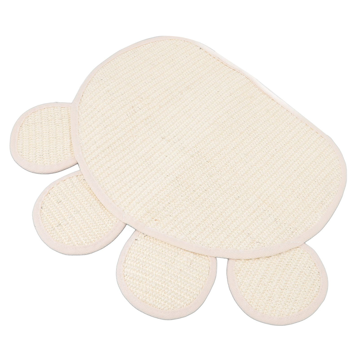 Sisal Cat Scratcher Mat Cute Shape Grinding Claw Protecting Furniture Cat Floor Scratching Pad for Cats Kittens