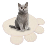 Sisal Cat Scratcher Mat Cute Shape Grinding Claw Protecting Furniture Cat Floor Scratching Pad for Cats Kittens