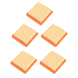 5PCS Trimmer Air Filter Panel Filter Paper Trimmer Air Filter Replacement for Stihl FS91 Garden Tool