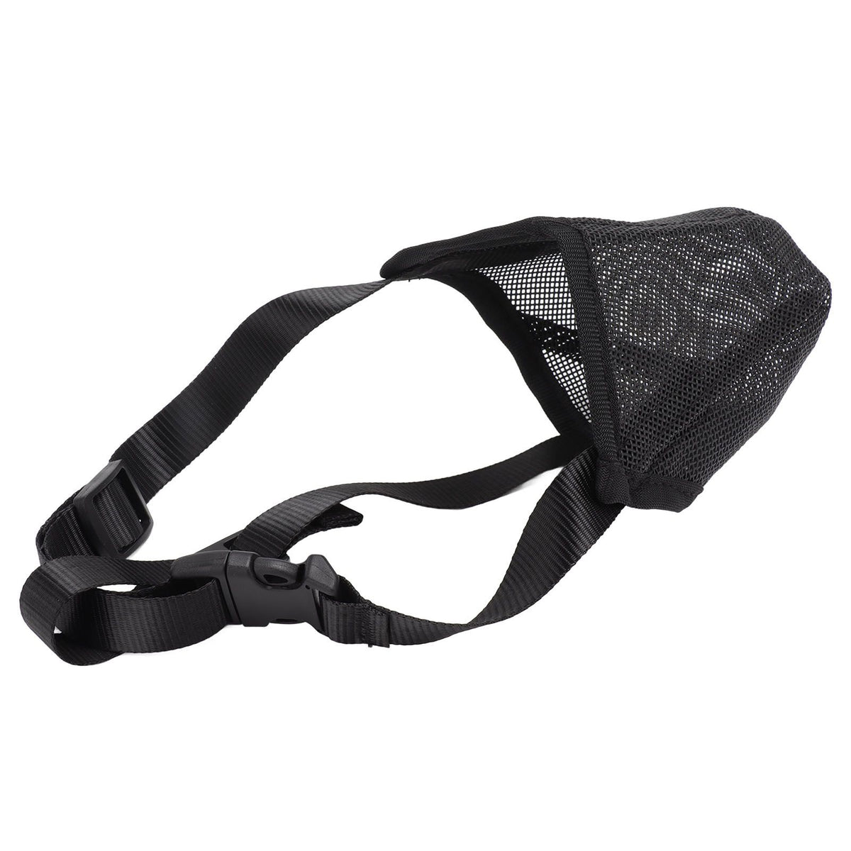 Dog Muzzle Soft Mesh Poisoned Bait Protection Pet Mouth Cover with Adjustable Straps for Small Medium Large Dogs 13x16cm / 5.1x6.3in